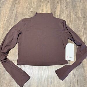 lululemon athletica align mock neck NEW French press